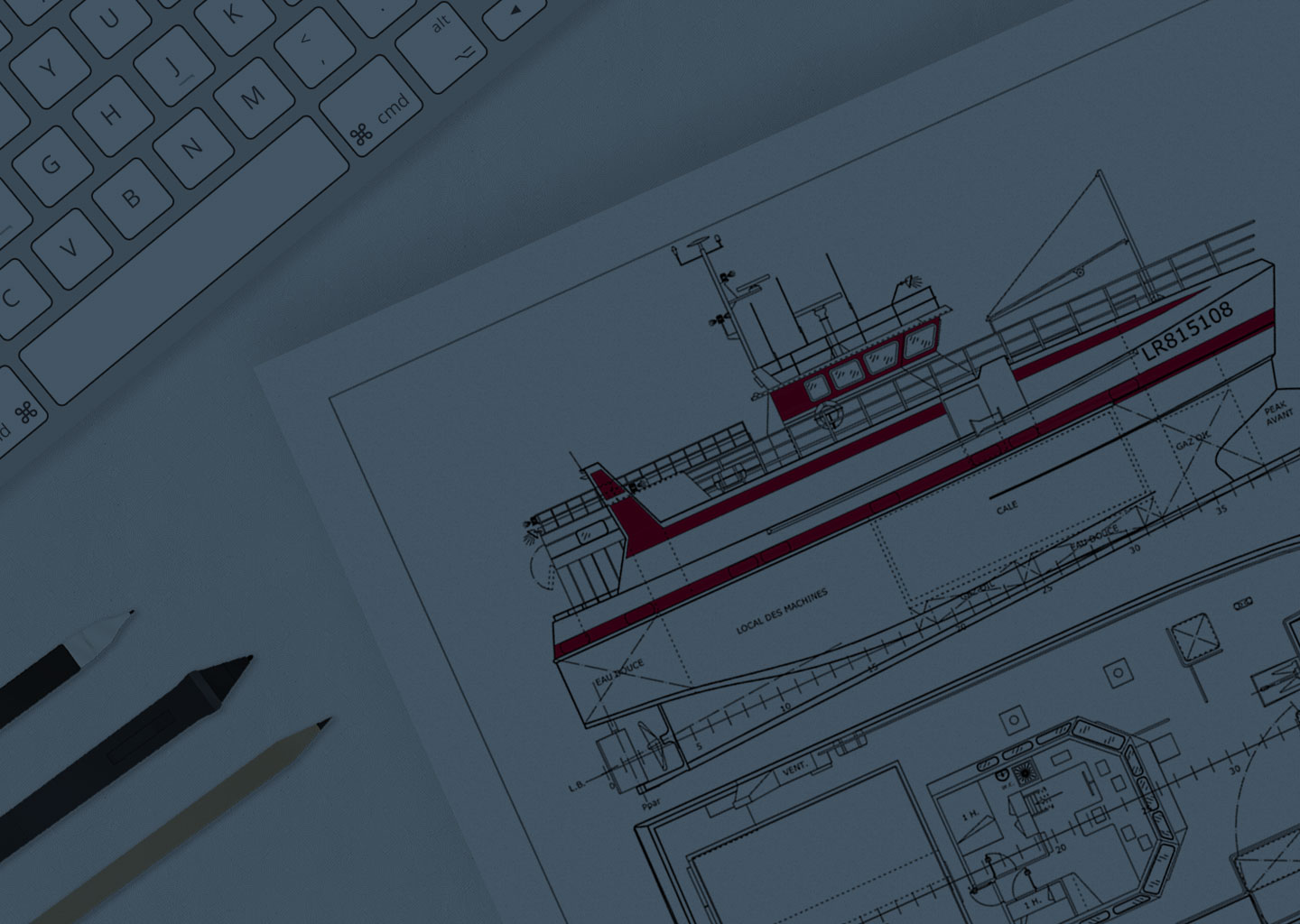 IMAGEN DE PLANO DE PORTADA. INGEMAR NAVAL ARCHITECTS.